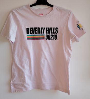 T-shirt rose pâle Beverly Hills 90210 – Taille XS