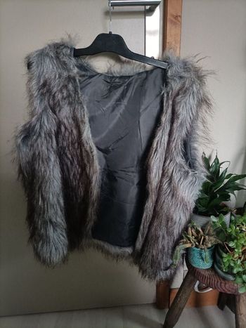 Veste en fausse fourrure sans manche