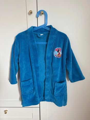 Peignoir Mickey bleu 2/4 ans