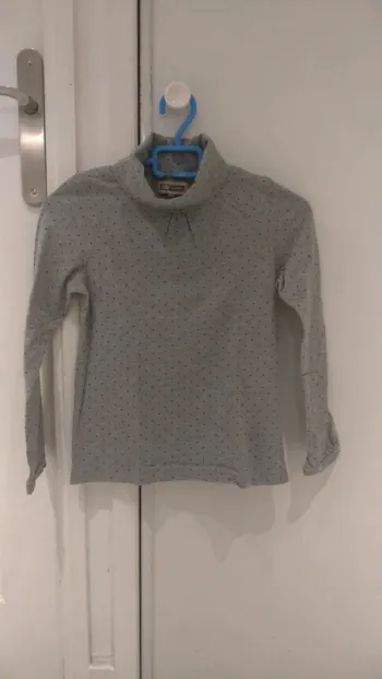 T-shirt manches longues col roulé