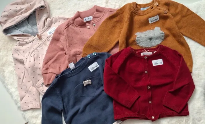 Lot de 5 pulls taille 12 mois - photo numéro 2