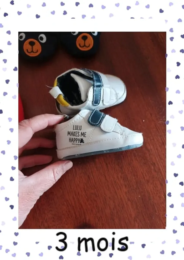 Lot de 3 paire  chausson bébé dont Mickey - photo numéro 2