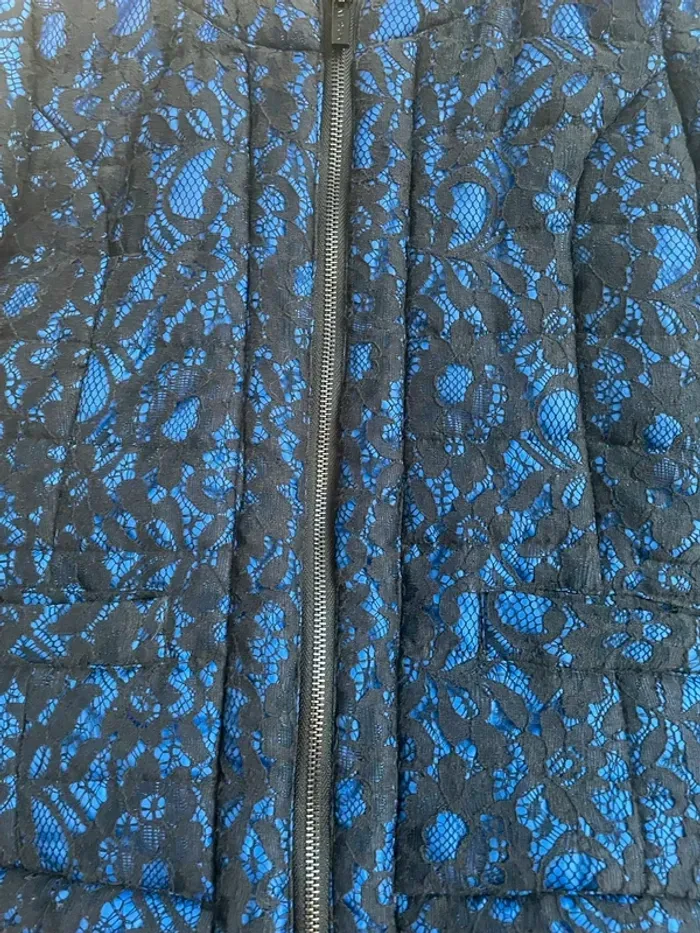 Veste Morgan noire et marine dentelle 38/M - photo numéro 2