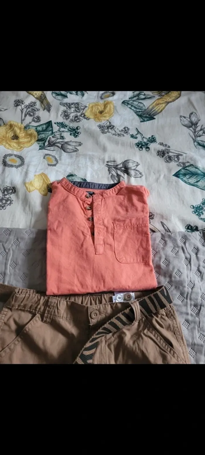 Bermuda et chemise 10 ans. - photo numéro 2