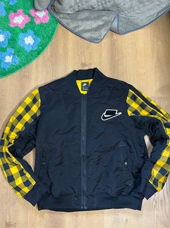 Veste blazer Teddy Nike Noir et jaune avec carreaux