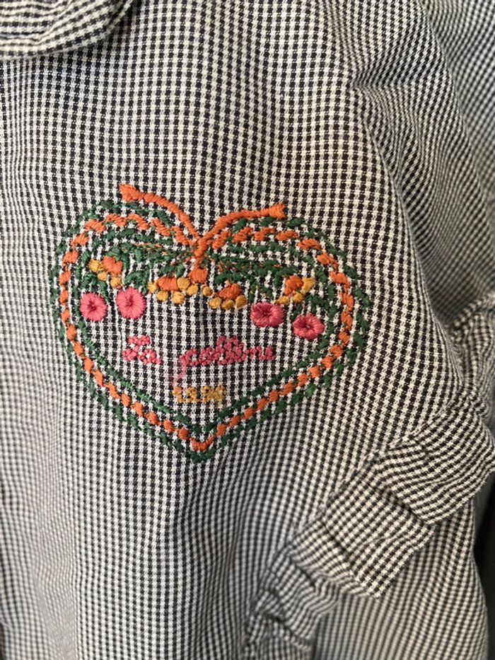 Chemise Ventilo La Colline vichy noir et blanc taille M - photo numéro 4