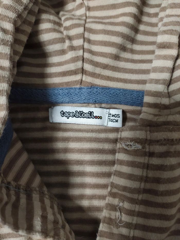 Sweat capuche tape à l'oeil 12 mois - photo numéro 6