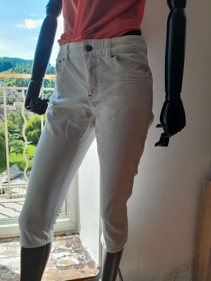 Pantacourt blanc Taille 36 - photo numéro 2