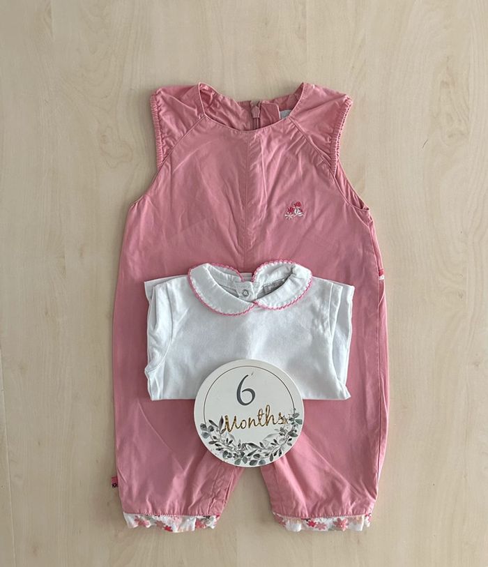 Salopette grain de blé fille 6 mois 68 cm - photo numéro 5
