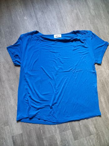 Tee-shirt femme 46/48 bleu