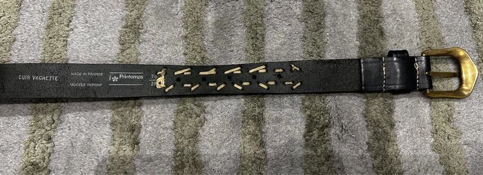 Ceinture en cuir de vachette T 70 - photo numéro 3
