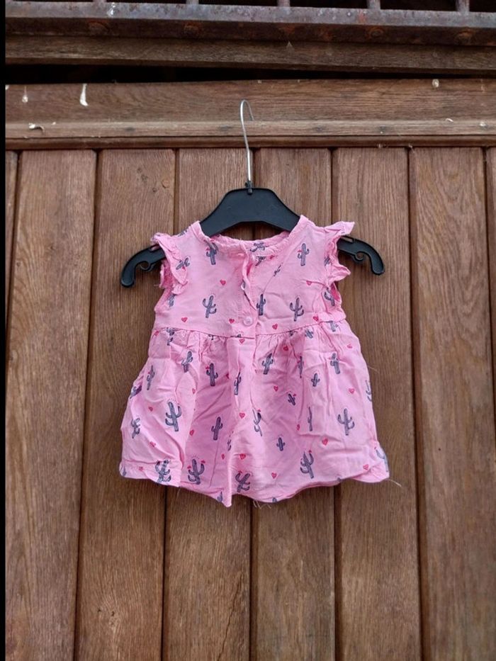 Robe bébé fille 6 mois Barbouillage - photo numéro 2