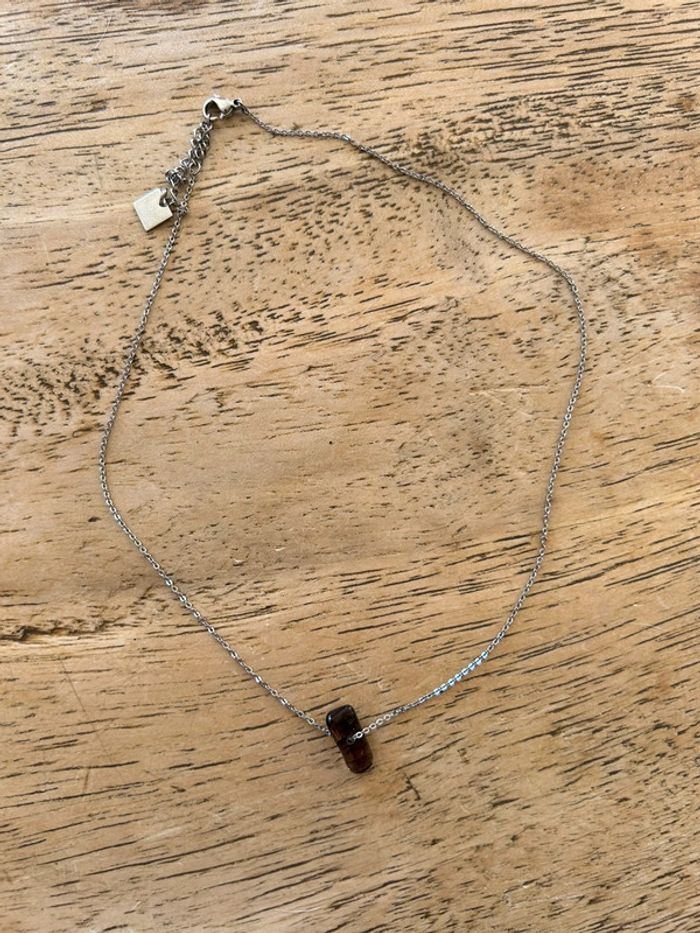 Collier zag petite pierre