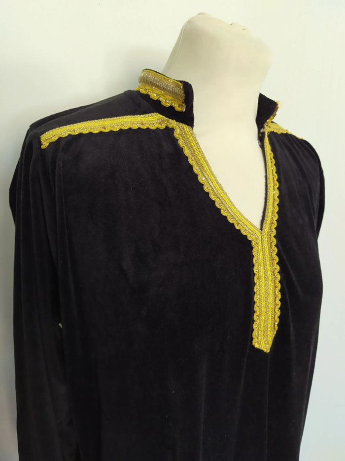 Djellaba velours noir