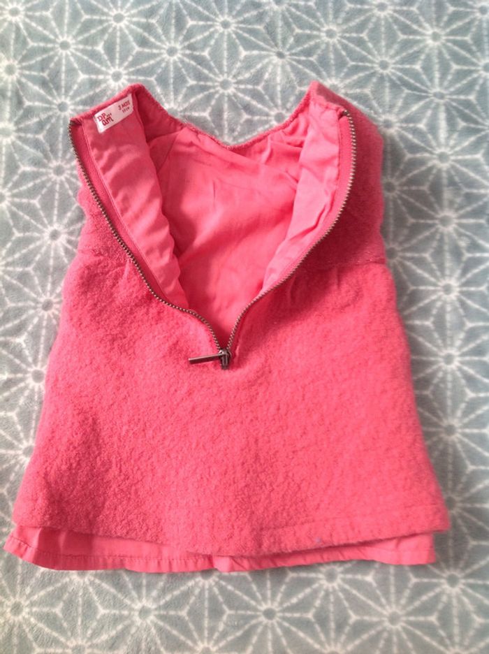 Robe rose DPAM épaisse - 3 mois - photo numéro 4