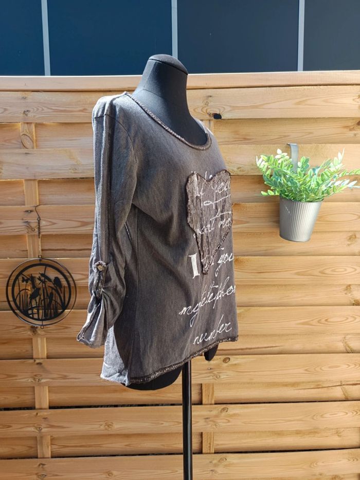 T-shirt en maille taille M - photo numéro 3