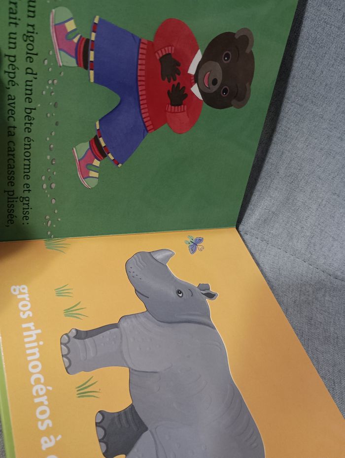 Livre a toucher petit ours brun et les animaux du zoo - photo numéro 7