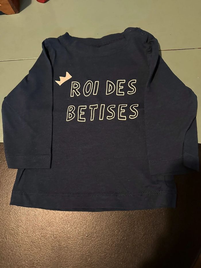 Tee-shirts manche longue taille 6 mois garçon