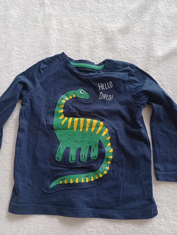 T-shirt bleu marine 18 mois