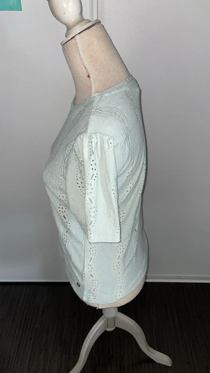 Blouse vert d’eau Cotton Club TS - photo numéro 3