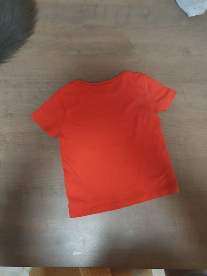 Tee-shirt 18 mois mixte rouge - photo numéro 2