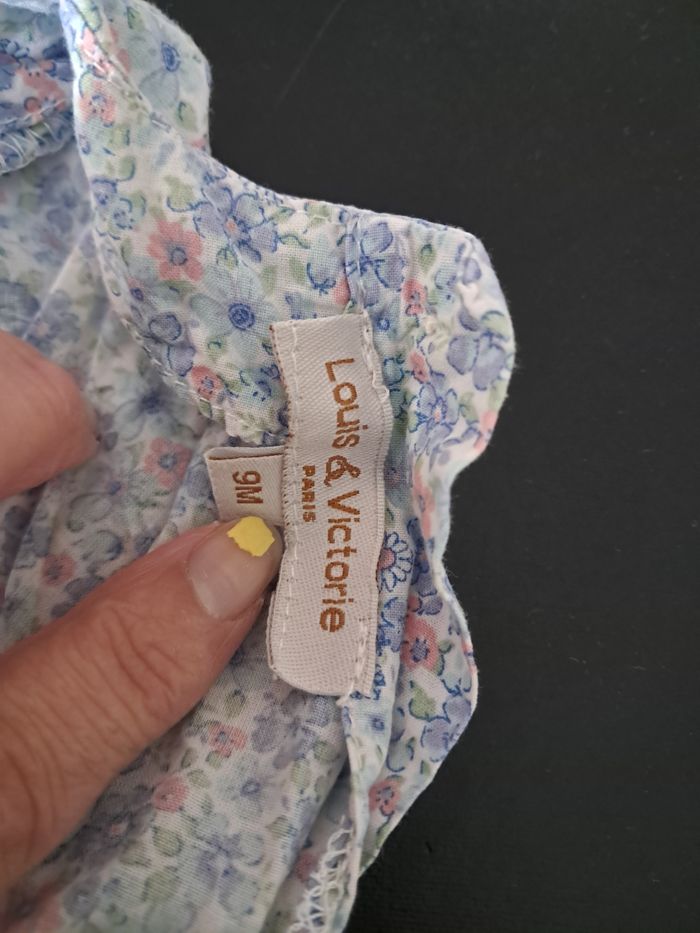Blouse sans manches fleurie 9 mois Louis & Victoire - photo numéro 4