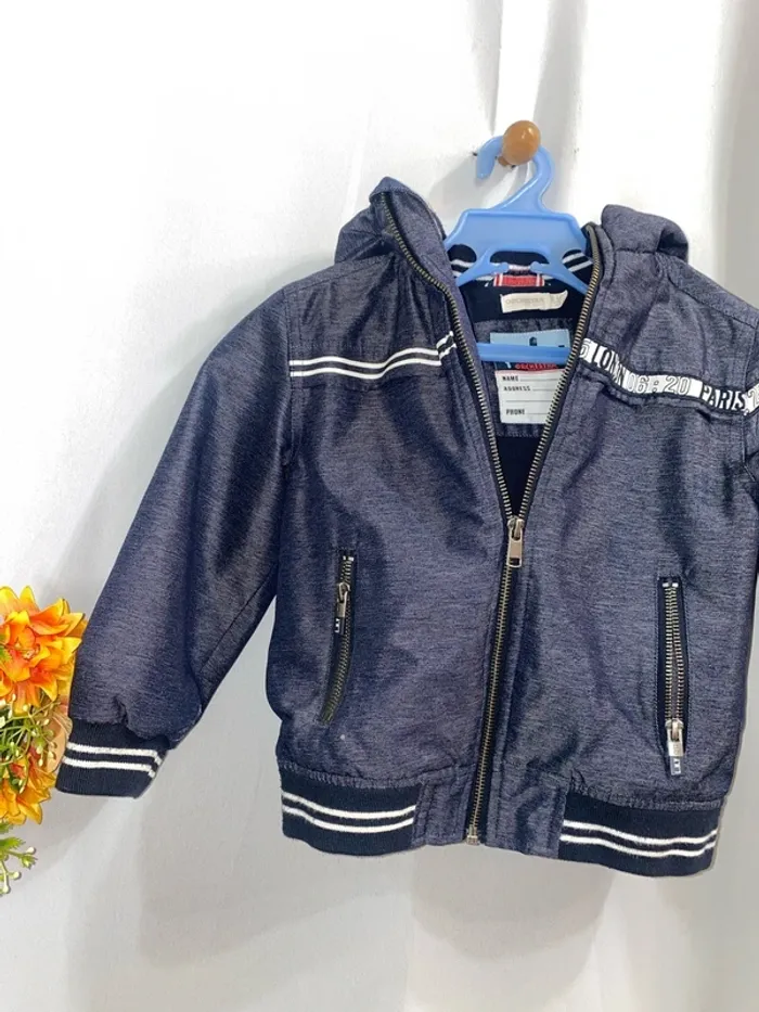 Blouson fourré bleu Orchestra 5 ans - n87m - photo numéro 3