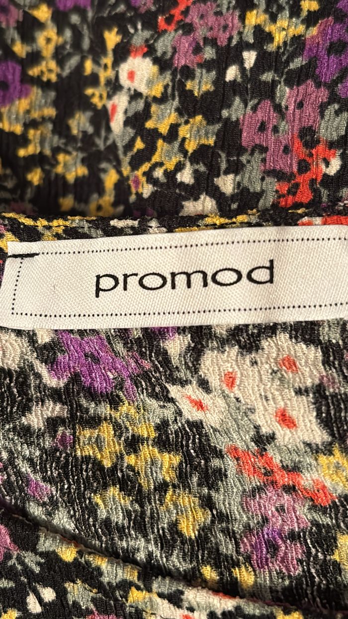 Robe fluide à fleurs évasée Promod T42 - photo numéro 3