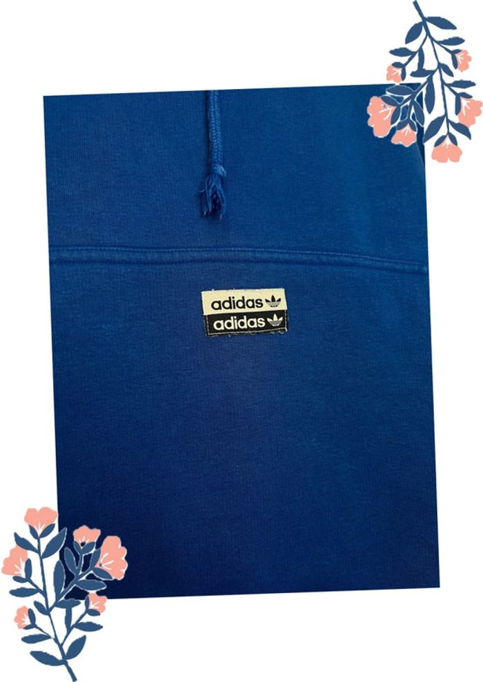 Sweat à capuche bleu Adidas – Taille M - photo numéro 5