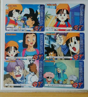 Lot 6 Cartes Dragon Ball Z GT PP Cards Part 30 Amada Japan set card battle DBZ