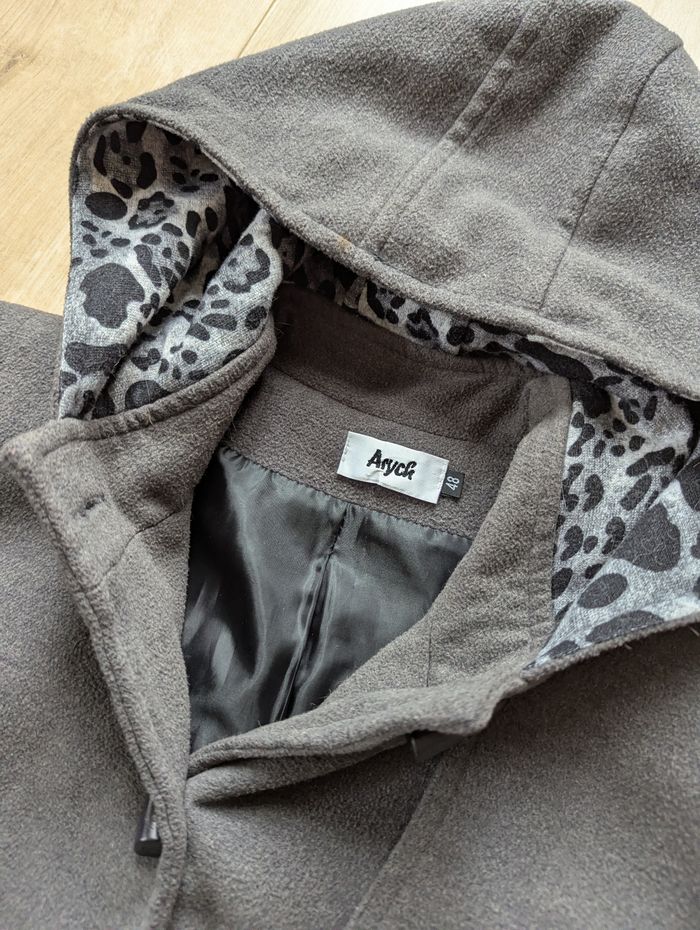 Manteau gris à capuche – Aryck – Taille 48 - photo numéro 4