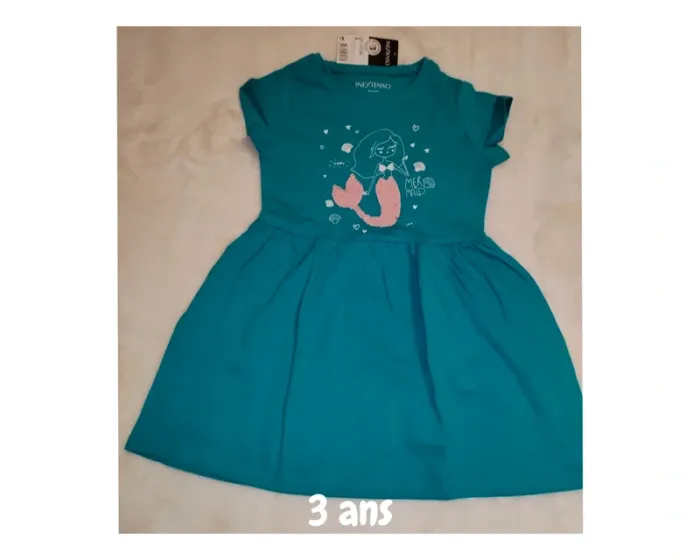 Robe d'été 3 ans sirène