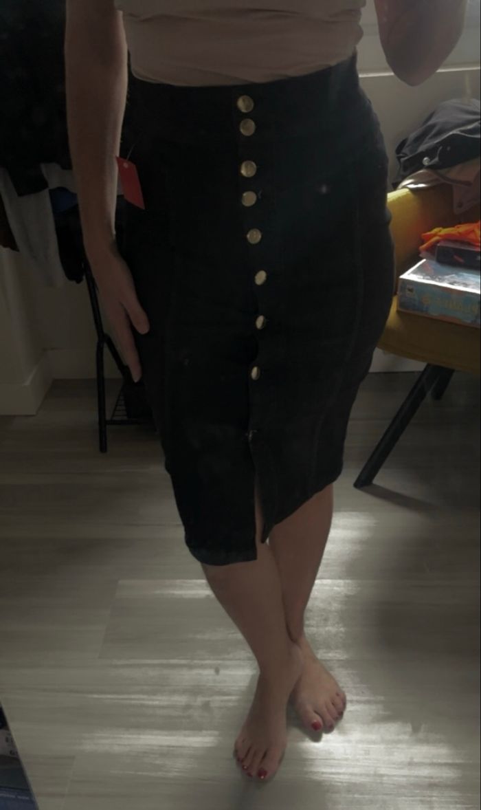 Jupe en jean noir