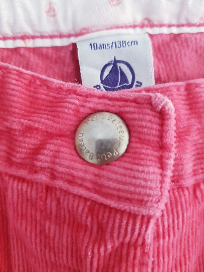 Petit Bateau - Pantalon en velours - Rose fushia (10 ans) - photo numéro 3