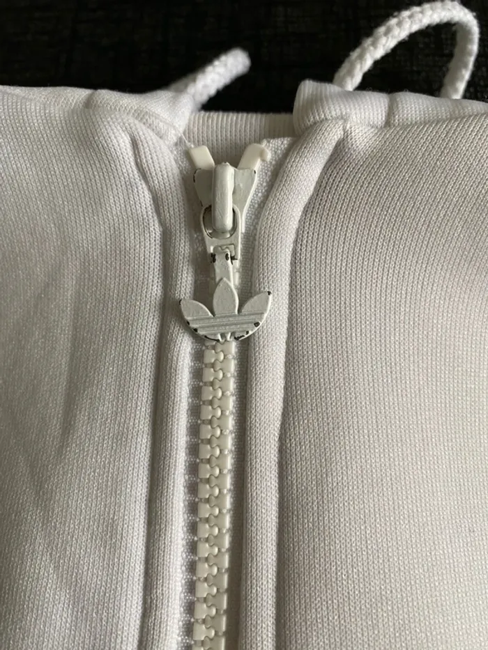 Veste Adidas Originals vintage blanche à capuche Taille M Bon état - photo numéro 5