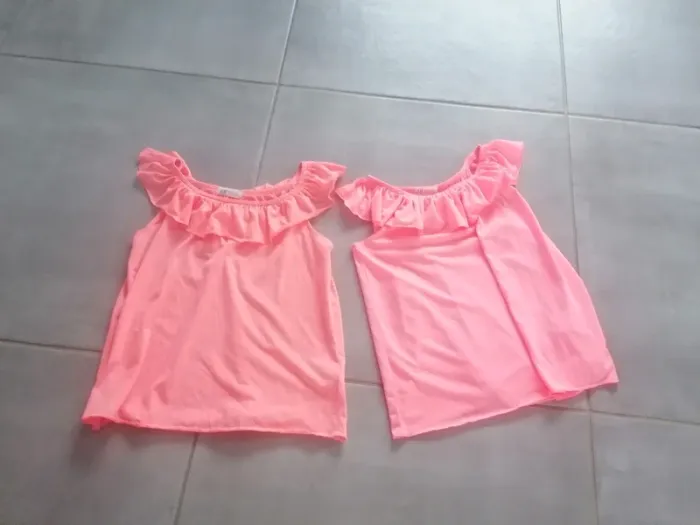 Débardeur x2 fluo H&M  #10ans_krocaro