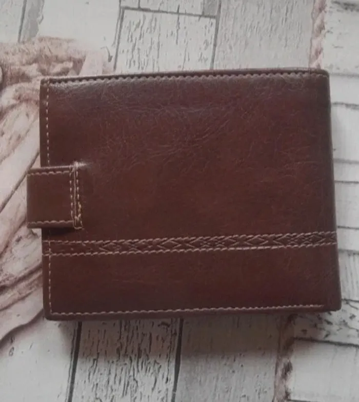 Portefeuille marron 10X12 cm - photo numéro 2