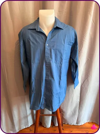 Chemise Baretta Homme, Manches longues, Motif discret, Couleur bleu-gris
