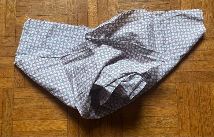 Chute de tissu imprimé géométrique - photo numéro 2