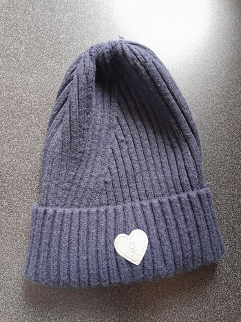 Bonnet fille okaidi bleu marine