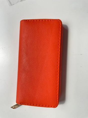 Portefeuille neuf orange