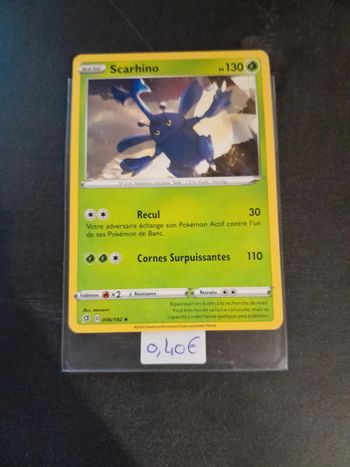 Carte Pokémon Scarhino 6/192
