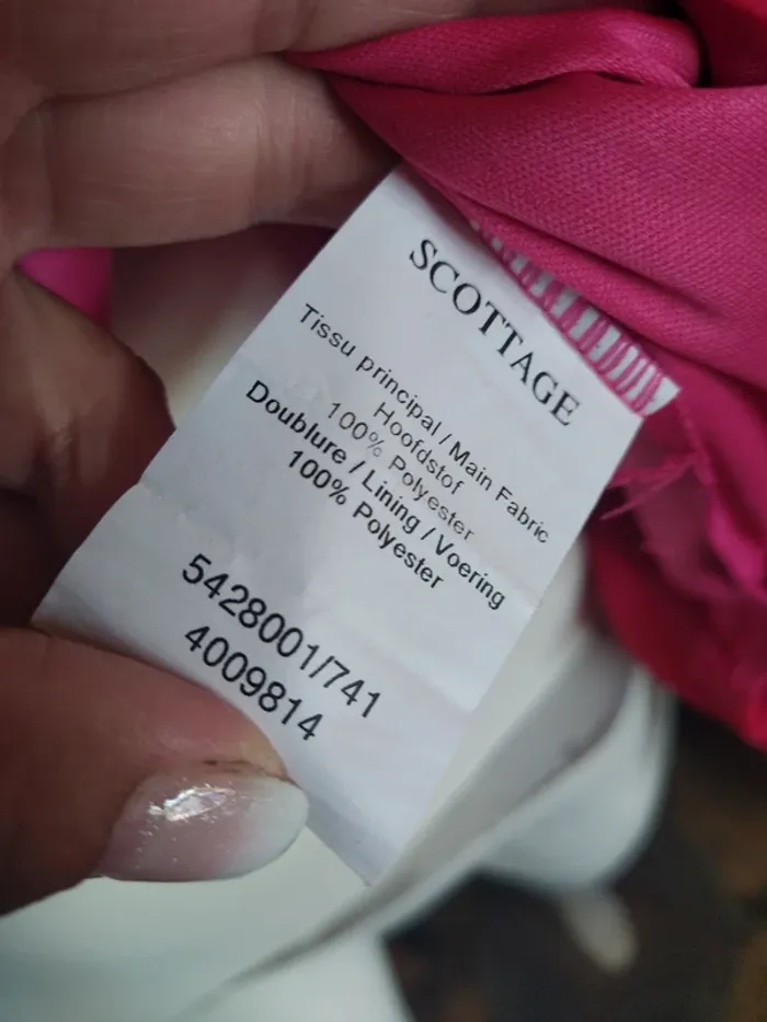 Top blouse rose pink fushia scottage - photo numéro 5