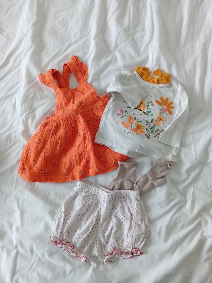 Lot vêtements fille été 6 mois - photo numéro 1