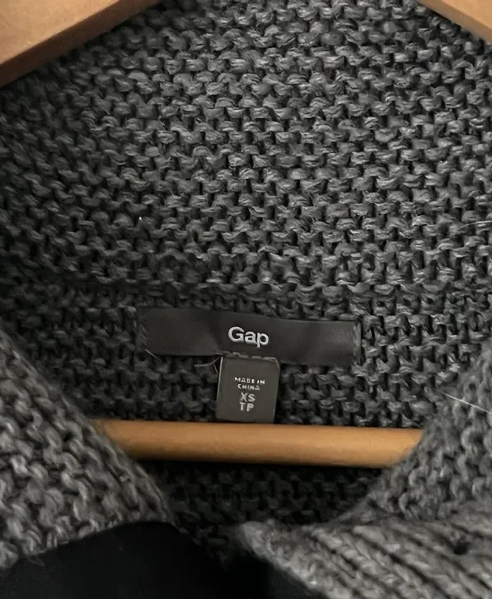 Gros gilet à col roulé en laine et alpaga Gap taille XS/S - photo numéro 9