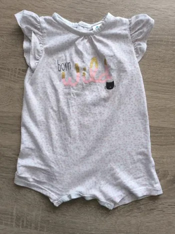 Barboteuse pyjama short 9 mois tex