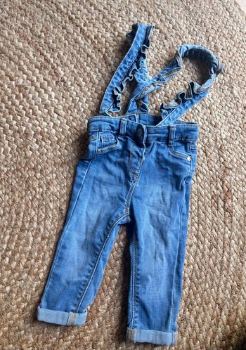 Salopette en jean fille 6 mois tao 