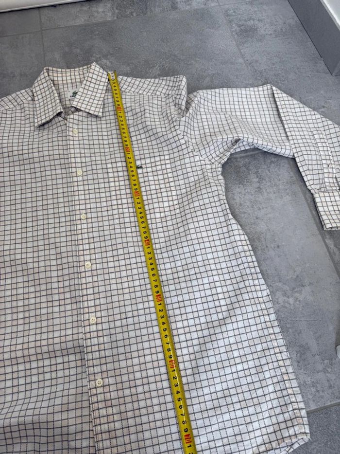 Magnifique chemise Lacoste Devanley homme carreaux taille 41 soit M-L - photo numéro 10