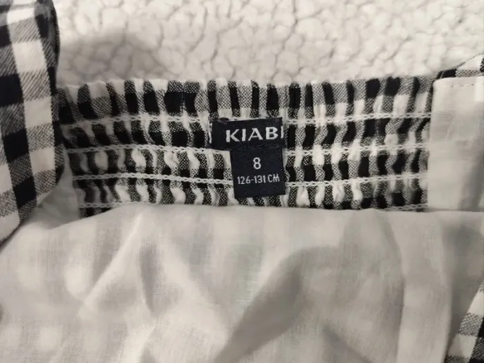 Robe vichy noir kiabi 8 ans - photo numéro 5