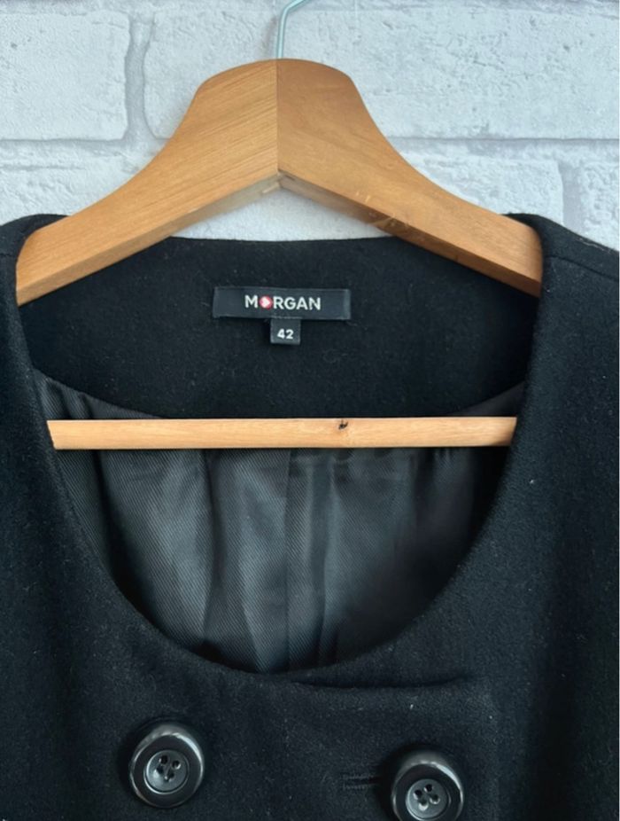 Manteau Morgan taille XL / Manteau mi-long Noir - photo numéro 2
